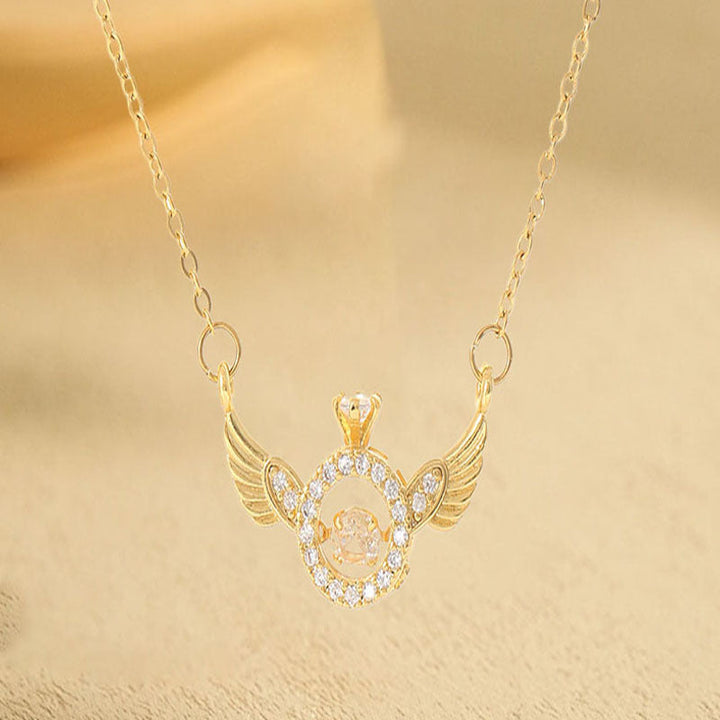 European and American cross-border wholesale high-quality temperament titanium steel necklace does not fade full diamond pendant jewelry wholesale stainless steel 13 Glossy.pk