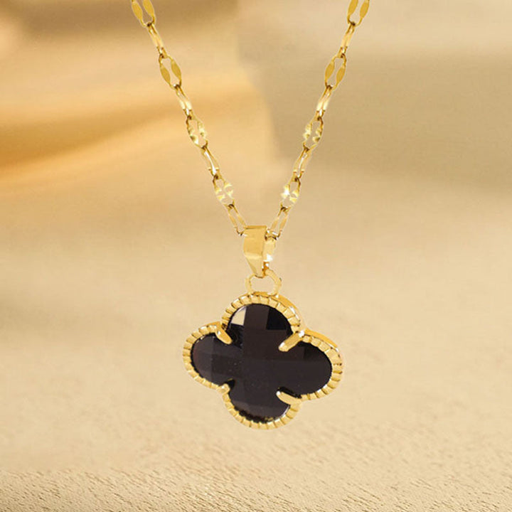 European and American cross-border wholesale high-quality temperament titanium steel necklace does not fade full diamond pendant jewelry wholesale stainless steel 13 Glossy.pk