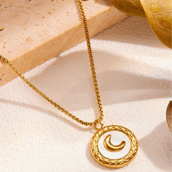 European and American cross-border wholesale moon necklace earrings set cold style simple clavicle chain temperament short cross-border