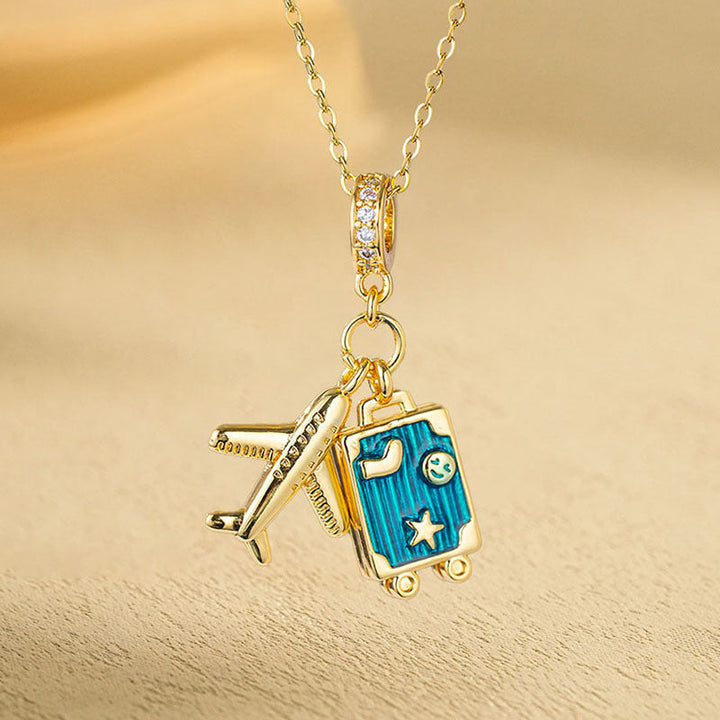 New Real Gold Electroplated Copper Micro Inlay Hollow Full Diamond Small Man Waist Pink Diamond Flower Series Stainless Steel Necklace Wholesale 16 Glossy.pk