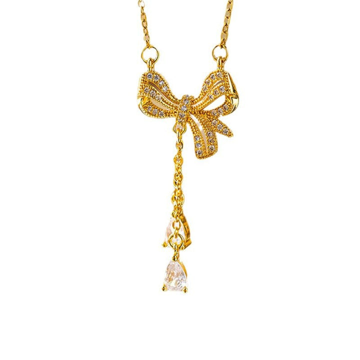 New Real Gold Electroplated Copper Micro Inlay Hollow Full Diamond Small Man Waist Pink Diamond Flower Series Stainless Steel Necklace Wholesale 16 Glossy.pk