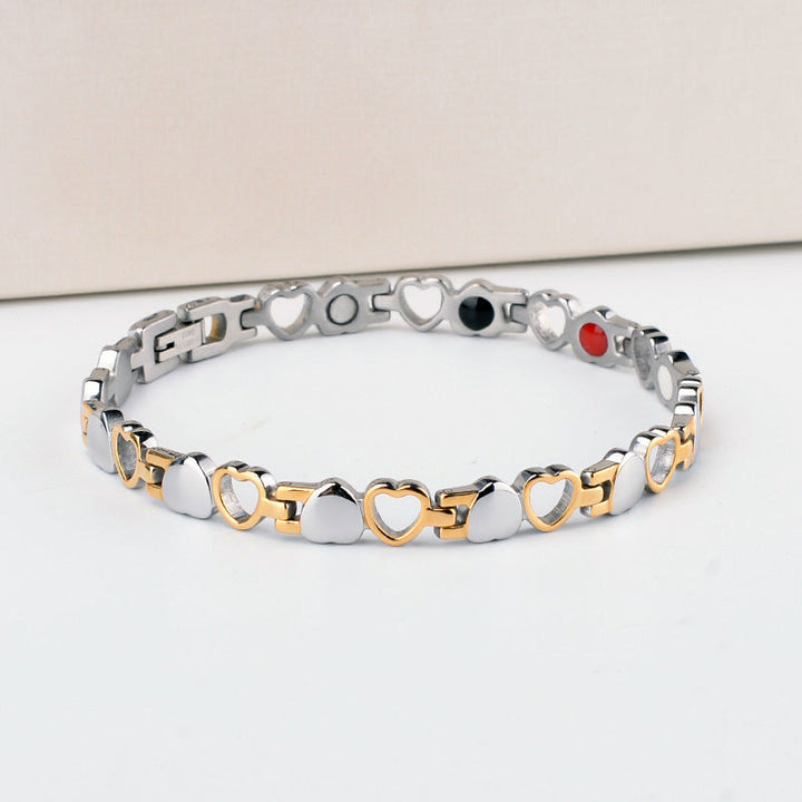 Zhongyi cross-border hot sale simple fashion adjustable heart bracelet love peach heart red white black oil bracelet wholesale Glossy.pk