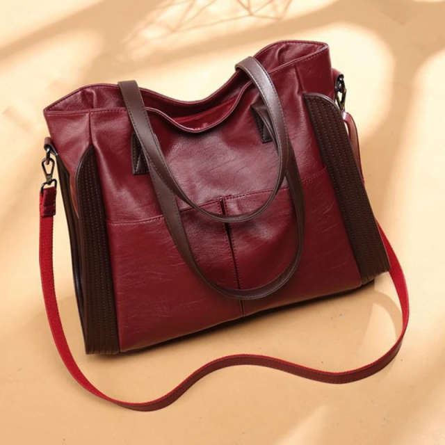 Versatile Charm: Crossbody Tote Handbag Glossy.pk