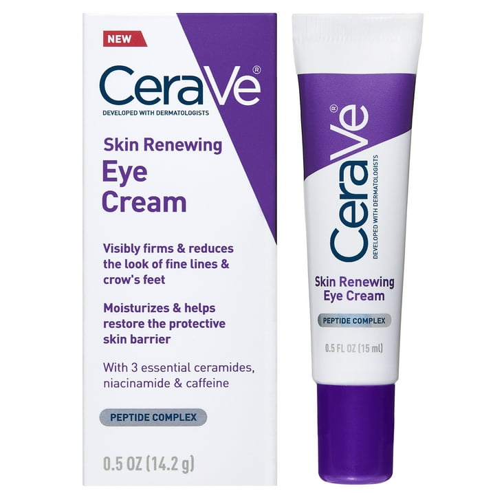 Cerave Anti-Aging Eye Cream for Wrinkles with Caffeine and Hyaluronic Acid, Fragrance Free, 0.5 oz CeraVe