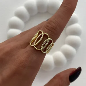 Ovel Pattern Chucky Adjustable Ring