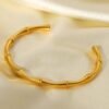 Half Bambo C Cuff Bangle Gold‑Tone — jewellery from Glossy.pk, Pakistan