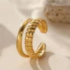 Chucky Adjustable Stainless Steel Ring product photo 4 | Glossy.pk Pakistan