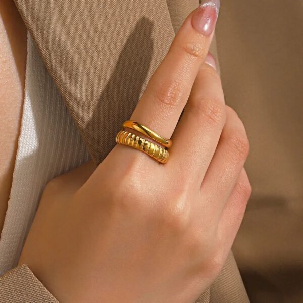 Chucky Adjustable Stainless Steel Ring product photo 3 | Glossy.pk Pakistan