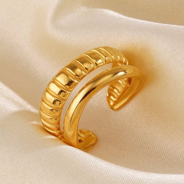 Chucky Adjustable Stainless Steel Ring product photo 2 | Glossy.pk Pakistan