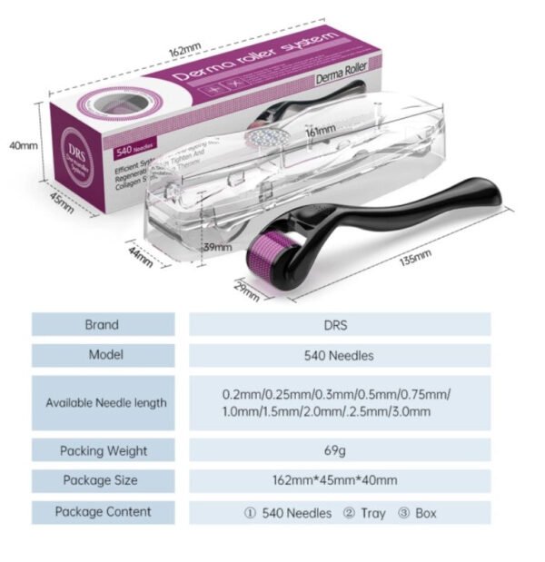 540 Micro-Needle Derma Roller product photo 2 | Glossy.pk Pakistan
