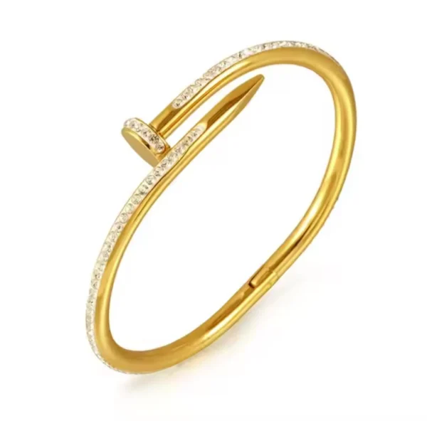 Nail-Style Stone-Set Bangle product photo 2 | Glossy.pk Pakistan