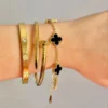 3‑Piece Trendy Clover Bracelet Combo Set product photo 2 | Glossy.pk Pakistan