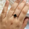 Black Clover Adjustable Stainless Steel Ring product photo 2 | Glossy.pk Pakistan