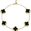 Four‑Leaf Clover Stainless Steel Bracelet product photo 2 | Glossy.pk Pakistan