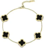 Four Leaf Clover Bracelet- Trendy Design - Image 3