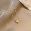 18k gold Luxury Clavicle Chain Simple Necklaces anti-tarnish jewellery from Glossy.pk, Lahore