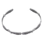 AliExpress cross-border new angel wing bracelet personality ins plated antique silver opening adjustable bracelet wholesale