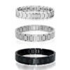 Stainless Steel Black Bracelet — 18K Gold Detail product photo 2 | Glossy.pk Pakistan