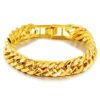 Jewelry 12mm 24k Gold Plated Classic New Cuban Men’s Bracelet anti-tarnish jewellery from Glossy.pk, Lahore