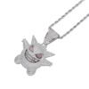 Elf cartoon funny necklace micro inlaid purple zircon pendant factory anti-tarnish jewellery from Glossy.pk, Lahore