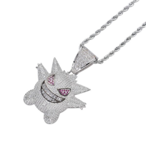 Elf cartoon funny necklace micro inlaid purple zircon pendant factory anti-tarnish jewellery from Glossy.pk, Lahore