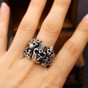 Vintage Skull Ring — Sizes 7–14