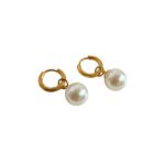 French temperament pearl Korean earrings high-end light luxury earrings women's delicate style earrings detachable student jewelry