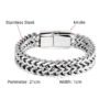 Stainless steel front and back men’s bracelet 10MM simple domineering punk high-end keel bracelet anti-tarnish jewellery from Glossy.pk, Lahore