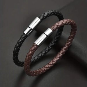 Woven Bracelet — Black & Brown