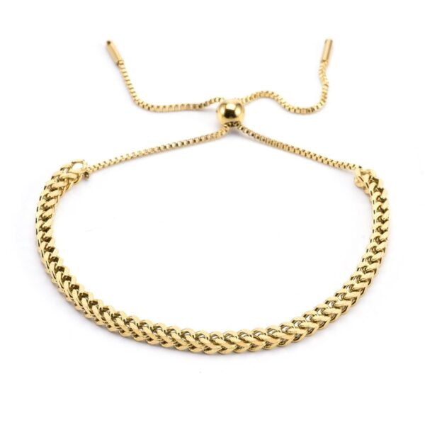 Braided titanium steel bracelet in niche design does not fade hand ornament female anti-tarnish jewellery from Glossy.pk, Lahore