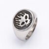 Skull flame ring — retro steel colour, sizes 7–9 product photo 4 | Glossy.pk Pakistan