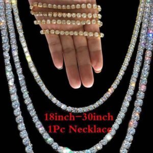 Single-Row Sparkle Chain — Gold, Silver or Black product photo 4 | Glossy.pk Pakistan