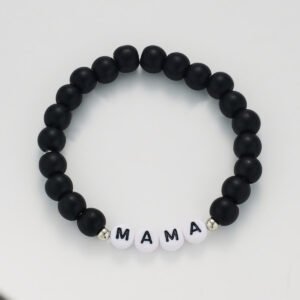 Black Bead Bracelet — Matte or Glossy product photo 3 | Glossy.pk Pakistan