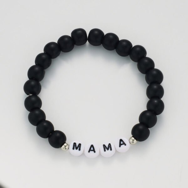 Black Bead Bracelet — Matte or Glossy product photo 3 | Glossy.pk Pakistan