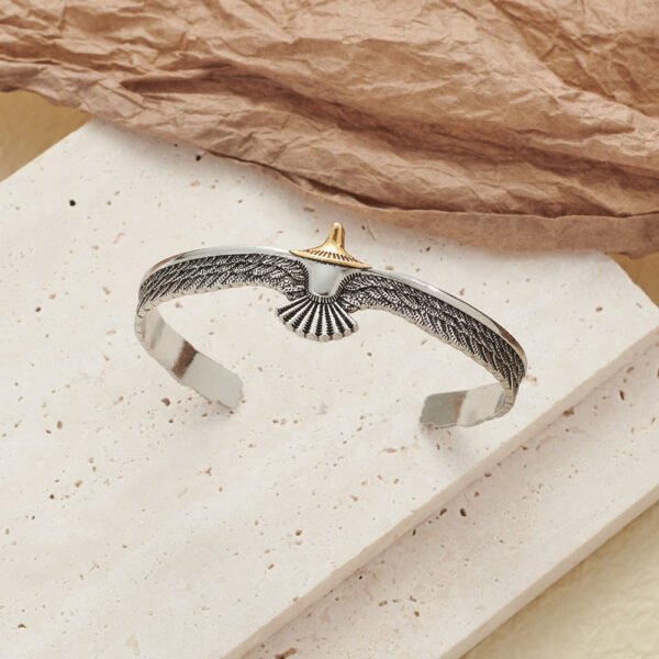Distressed Eagle Open Cuff — Two Finish Options product photo 3 | Glossy.pk Pakistan