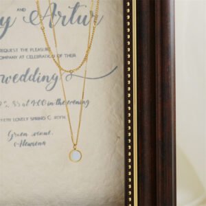 Double-Layer Clavicle Necklace — Retro Minimalist product photo 4 | Glossy.pk Pakistan