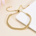 European and American popular wholesale design sense pull-out braided titanium steel bracelet in niche design does not fade hand ornament female girlfriend Glossy.pk