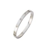 Diamond Buckle Bracelet Full of Stars 18k Rose Gold Bracelet Stainless Steel - Image 3