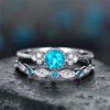 Versatile Women’s Zircon Ring Silver-plated Micro Emerald Ring anti-tarnish jewellery from Glossy.pk, Lahore