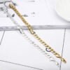 Fashion Men’s Side Bracelet 18k Creative Gold Bracelet Jewelry anti-tarnish jewellery from Glossy.pk, Lahore
