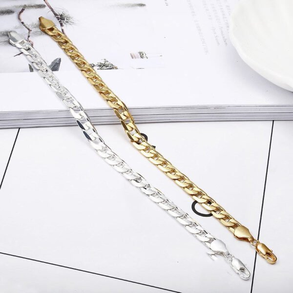 Fashion Men’s Side Bracelet 18k Creative Gold Bracelet Jewelry anti-tarnish jewellery from Glossy.pk, Lahore