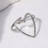 Big Heart Love Ring — Gold or Steel Colour product photo 3 | Glossy.pk Pakistan