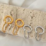 European and American wholesale simple and small no ear piercing ear clips female titanium steel fashion sense ear bone clips niche design fashion temperament Glossy.pk