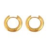 18k gold-plated stainless steel jewelry gold and silver hoop earrings women’s jewelry anti-tarnish jewellery from Glossy.pk, Lahore