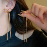 2024 new 18K gold high-quality gold snake bone chain anklet women's ins cold wind simple forest system does not fade 30 Glossy.pk