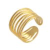 Niche designer ring men and women trendy open index finger ring personality simple metal ring titanium steel does not fade anti-tarnish jewellery from Glossy.pk, Lahore