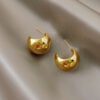 Earrings women’s simple niche texture Internet celebrity anti-tarnish jewellery from Glossy.pk, Lahore