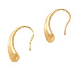 European and American cross-border wholesale water drops free pick-up stainless steel earrings earrings earrings earrings stud cold wind niche design titanium steel jewelry Glossy.pk