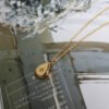 Square & Pear Pendant Necklace — Gold-tone product photo 3 | Glossy.pk Pakistan