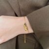 Heart-shaped double-layered new bracelet, stainless steel, fashion hand jewelry, versatile and trendy anti-tarnish jewellery from Glossy.pk, Lahore